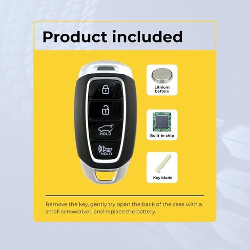 استبدال المفتاح الذكي فوب لعام 2020 هيونداي كونا 4 زر Fcc TQ8-FOB-4F19 رقم الجزء 95440-J9001 in Saudi Arabia