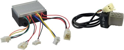AlveyTech 6-Wire Throttle & Controller Bundle (Versions 1-7) 201C6-3A/HB2430TYD-FS - Fits The Razor Pocket Mod Blossom, Betty, Bistro, Bella, Chrissy, Daisy Electric Scooter, Mini Bike Cable Kit in Saudi Arabia