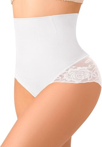 NaTen Lace Tummy Control Underwear Shapewear for Women High Waisted Panties Body Shaper Seamless Girdle Briefs in Saudi Arabia