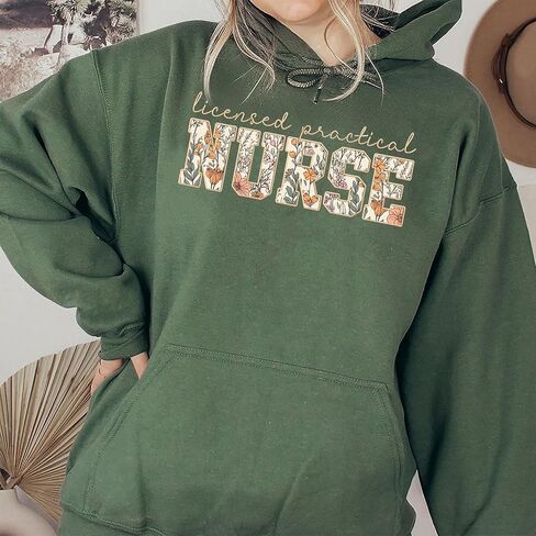 Custom Licensed Practical Nurse Sweatshirt with Name on Sleeve, New Nurse Gift, Personalized CNA, RN, LPN Sweatshirt or Hoodie, Gift for Healthcare Workers, Medical Staff Shirt, Medical Staff Outfit in Saudi Arabia