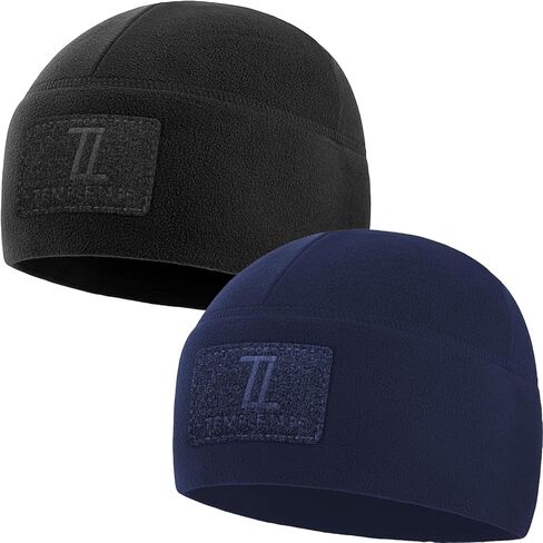 Temple Tape Tactical Beanie Hat - Front & Back Patch Panel - Multi Season Military Hats for Men - Mens Patch Army Beanies in Kuwait