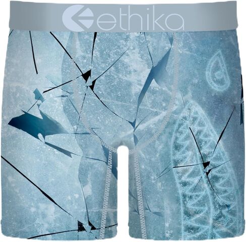 Ethika Men’s Mid Boxer Brief, 4-Way Stretch Performance Underwear - Bomber Don’t Fall in Saudi Arabia