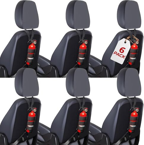 بدس موتو سيارة طفاية حريق جبل شاحنة SUV. حامل طفاية حريق عالمي للسيارات لمقعد السيارة. يناسب حامل طفاية حريق جيب، حزام سريع سهل التركيب، لا حاجة لأي أدوات. in Saudi Arabia