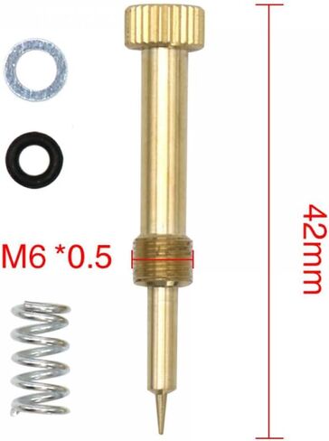 VM22 المكربن ​​الهواء خليط الوقود المسمار المسمار وضبط سرعة الخمول مجموعة المسمار خنق متوافق مع YBR125 (برغي ضبط الخمول) in Kuwait