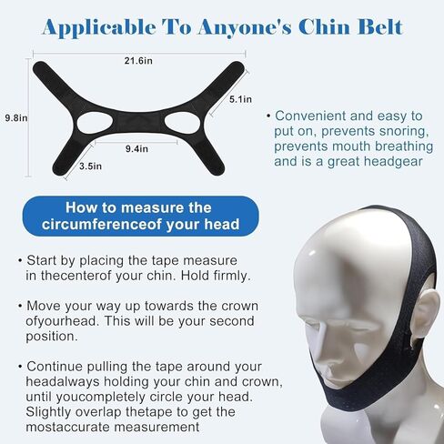 Anti Snoring Devices, Anti Snoring Chin Strap, Adjustable Breathable Chin Strap for Men and Women Sleeping, Simple and Effective Stop Snoring Solution, Enjoy a Nice Evening - 1 Pcs, Grey in Kuwait