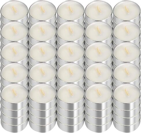 UNBREAKABLE - Tea Light Candles 30 Pack – Unscented Long Lasting 2.5 Hour Burn – White Smokeless Tealights for Decoration, Holiday, Party, Wedding, Home Use in Saudi Arabia
