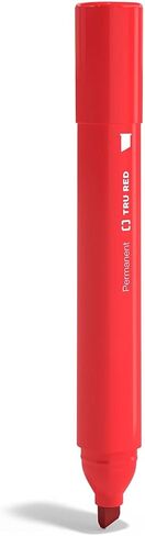 أقلام تحديد دائمة TRU RED Tank، رأس مشطوف، ألوان متنوعة، حبر غامق، أسطوانة متينة، 15/كرتون in Saudi Arabia