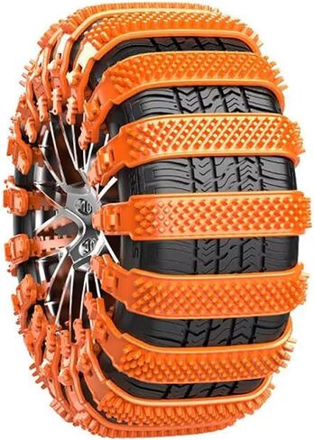 Snow Tire Chains for Lincoln Aviator 2020–2025, Reusable Emergency Tire Chains for Winter Use, Adjustable Tire Chain for Snow, Sand and Emergency Situations,B Black in Kuwait