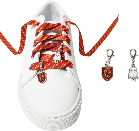 LUV HER Harry Potter Shoelaces Set with 10 Die-Cut Stickers and 4 Character Charms – Fun Kids Accessories for Fans in Saudi Arabia