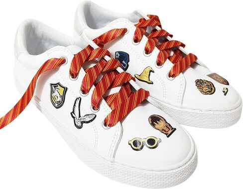 LUV HER Harry Potter Shoelaces Set with 10 Die-Cut Stickers and 4 Character Charms – Fun Kids Accessories for Fans in Saudi Arabia