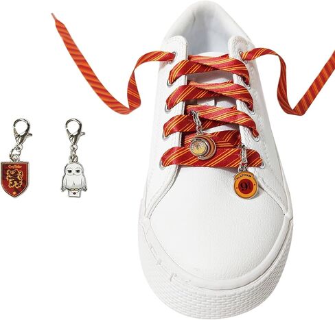 LUV HER Harry Potter Shoelaces Set with 10 Die-Cut Stickers and 4 Character Charms – Fun Kids Accessories for Fans in Saudi Arabia