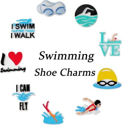 Joyhey 18 قطعة من أحذية السباحة الساحرة لتزيين الأحذية الرياضية من أجل Clog in Kuwait