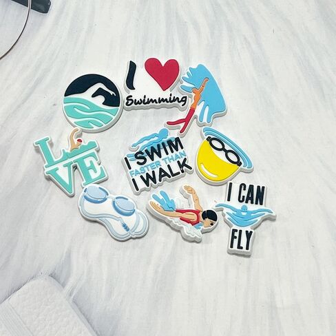 Joyhey 18 قطعة من أحذية السباحة الساحرة لتزيين الأحذية الرياضية من أجل Clog in Kuwait