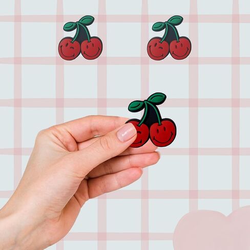 Cherry Shoe Charms - Cute Fruit-Themed Decoration Charms Gift for Boys Kids Teens and Adults - Set of 2 in Saudi Arabia