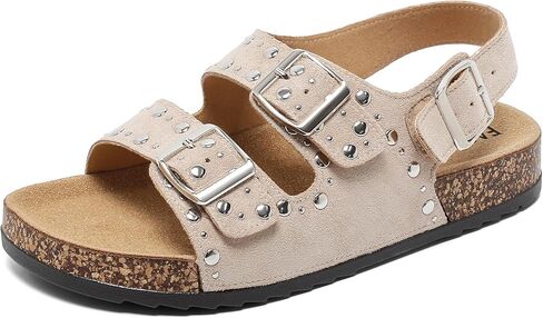 Womens Comfort Sandals With Soft Cork Footbed & Memory Foam Insole, Men Sandals with Back Strap Lightweight Non-Slip Slingback Slides For Summer Beach Outdoor 2026 in Saudi Arabia