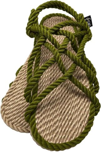 صنادل حبل من Nomadic State of Mind، صنادل JC للرجال والنساء، للجنسين، مصنوعة يدويًا، أحذية يسوع، صنادل من القش in Kuwait