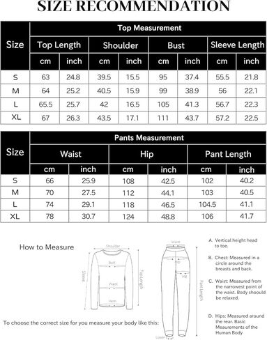Womens Pajamas Sets Long Sleeve Lounge Sets with Pockets Soft Comfy Pajama Pjs Loungewear Sleepwear 2 Piece in Saudi Arabia