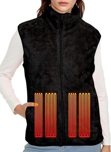 سترة نسائية من الصوف للتدفئة في الشتاء، سترات تدفئة كهربائية خفيفة الوزن للأنشطة الخارجية in Kuwait