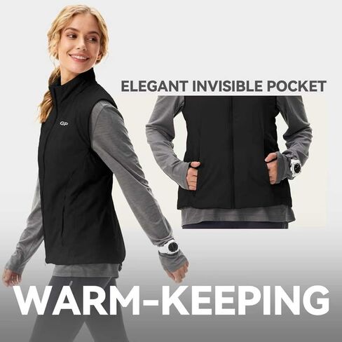Women’s Merino Wool Blend Insulated Vest ，Sleeveless Jacket for Outdoor, Hiking, Travel & Everyday Wear in Saudi Arabia