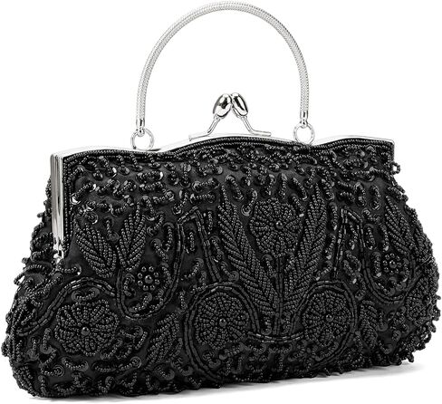 Evening Handbag for Women Beaded Purse Bag Sparkly Rhinestone Clutch Purse Vintage Purse Party Bag for Wedding in Saudi Arabia