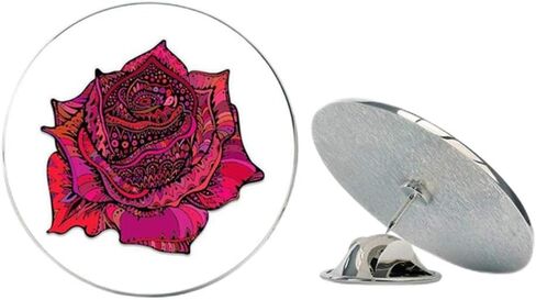 Rose Beautiful Metal 0.75" Lapel Hat Pin Tie Tack Pinback in Saudi Arabia