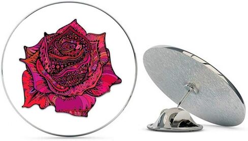 Rose Beautiful Metal 0.75" Lapel Hat Pin Tie Tack Pinback in Saudi Arabia