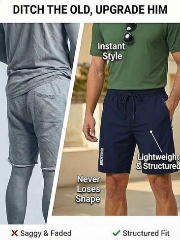Men's Quick Dry Gym Shorts with Zipper Pockets Athletic Running Workout Shorts Breathable Training Shorts with Drawstring in Saudi Arabia