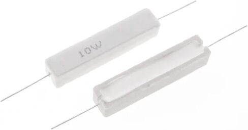 10Pcs/Lot 10WCement Ceramic Resistance 5%0.1~100K 0.22R 5R 6.8R 8R 10R 15R 22R 100R 300R 470R 1K 1.2K 5K 10K 3K Power Resistance(Horizontal 1 Ohm) in Saudi Arabia