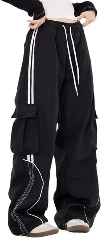 Cargo Sweatpants for Men Women High Waisted Straight Leg Baggy Sweatpants Hip Hop Track Pants Casual Trousers in Saudi Arabia