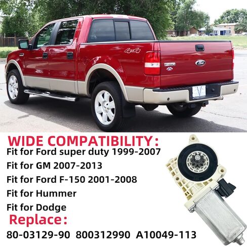 طقم محرك بديل للبحث 80-03129-90 AMP - محرك لوحة تشغيل بخطوات قوية متوافق مع Ford F150، Super Duty، GM، Dodge، Hummer خطوات جانبية كهربائية - يستبدل A10049-113 و80-03129-90 in Kuwait