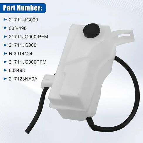 21711-JG000 Coolant Overflow Reservoir Tank Fit with Cap for Nissan Rogue 2008 2009 2010 2011 2012 2013 Rogue Select 2014 2015 2.5L L4 in Saudi Arabia