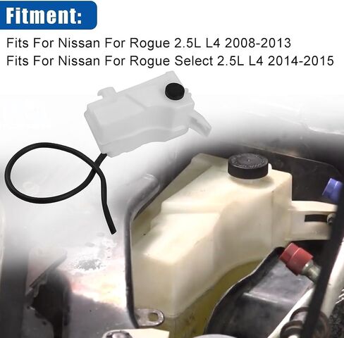 21711-JG000 Coolant Overflow Reservoir Tank Fit with Cap for Nissan Rogue 2008 2009 2010 2011 2012 2013 Rogue Select 2014 2015 2.5L L4 in Saudi Arabia