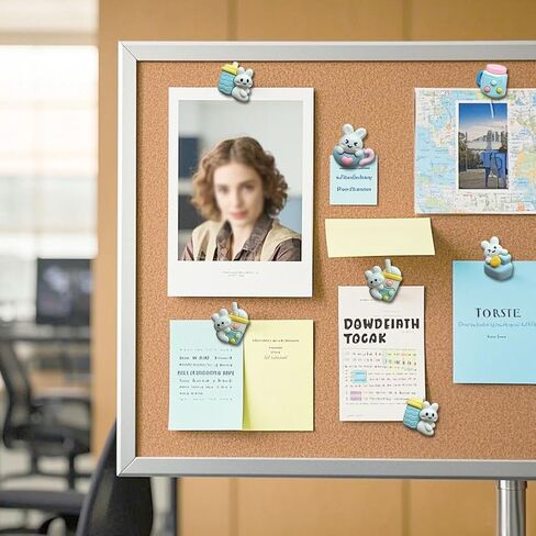 50 قطعة من طبعة أرنب شاي الحليب، طبعة طبعة لطيفة من الراتنج، مناسبة للمنزل، واللوحات البيضاء المكتبية، ولوحة الإعلانات، ولوحة اللوح اللينة لتزيين اللوح الناعم in Kuwait