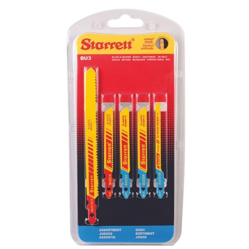 مجموعة شفرات المنشار ذات الساق الموحدة الفريدة من نوعها من Starrett ثنائية المعدن - مثالية للمحترفين ولمن يقومون بذلك بنفسك - تتضمن BU36، BU46، BU38، BU310T وBU214S - BU1 in Saudi Arabia