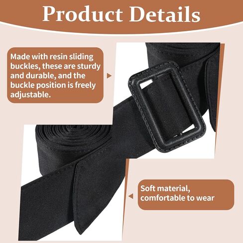 Black Women Trench Coat Belt, 67.7 Inch Polyester Overcoat Waistband with Adjustable Buckle, Womens Wind Trench Coat Replacement Waistband Waist Belt for Overcoat Jacket Dress in Saudi Arabia