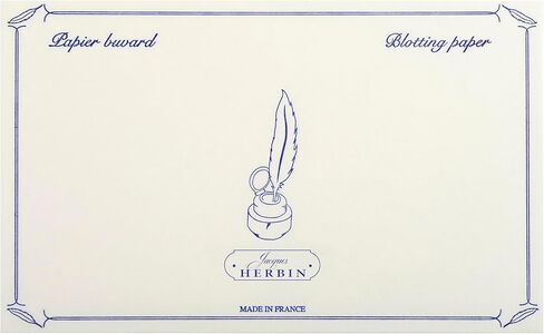 Herbin 25560T - Pack of 10 blotter paper 12x16cm 240g, Pink in Kuwait