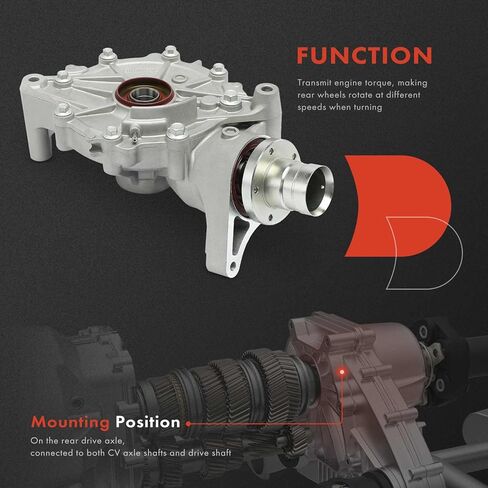 مجموعة تفاضلية خلفية ممتازة متوافقة مع Honda Foreman Rubicon 500 2015-2022، Rancher 420 2015-2022، استبدال # 41300-HR6-B00 in Saudi Arabia