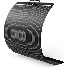 100W Ultra-Thin Flexible Solar Panel 12V, 11BB 23% High-Efficiency ETFE Monocrystalline Panel, 240°Bendable Design for Solar Generator, Power Station, RV, Marine, 5th Wheel, Trailer, Van, SUV in Kuwait