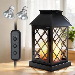 مصباح تدفئة الشموع مع مؤقت، فانوس تدفئة شموع قابل للتعتيم لـ 3 شموع فتيل كبيرة، مصباح شمعة معدني مغلق عتيق لبيت المزرعة، يذوب الشمع أكثر دفئًا، هدايا عيد ميلاد لديكور المنزل للأمهات in Kuwait