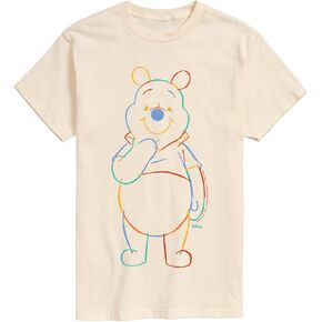 Disney Winnie The Pooh - Colorful Sketch - Men's Short Sleeve Graphic T-Shirt in Kuwait