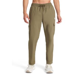 بنطال Ri Utility Woven Cargo للرجال من Reebok، مقاس قياسي، درزة داخلية 31 بوصة، نسيج نايلون خفيف الوزن in Kuwait