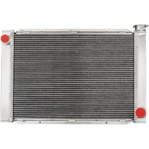 4 Row Aluminum Radiator with Cap For Chevy GM SBC BBC Overall Size: 28" x 19" in Kuwait