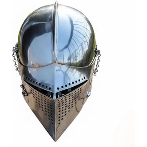 Medieval Armor Barbuta 18 Gage Mild Steel Armor Knight Helmet Gift for Halloween. in Saudi Arabia