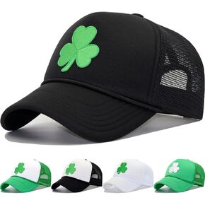 قبعة سائق شاحنة عيد القديس باتريك الخضراء شامروك، قبعة بيسبول أيرلندا الأيرلندية للرجال والنساء، هدايا للأب والأم والجدة in Kuwait