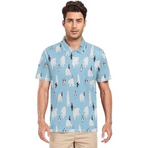 قمصان بولو للرجال من Gentle Goose بأكمام قصيرة، سريعة الجفاف، رياضية خارجية، قمصان جولف S-XXL in Kuwait