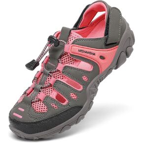 صنادل Mishansha للرجال للمشي لمسافات طويلة، صنادل مائية مغلقة عند الأصابع للاستخدام الخارجي مع حزام قابل للتعديل، صندل رياضي غير قابل للانزلاق للسفر على الشاطئ in Kuwait