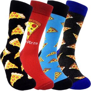 Crazy Food Socks Funny Sock for Men Women Fun Gift for Foodie Novelty Dress Cotton Socks in Saudi Arabia