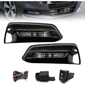 استبدال مصابيح الضباب LED لـ Accord 2018 2019 2020 4 أبواب سيدان القيادة مصابيح ضباب مع DRL أضواء الضباب المصد الأمامي in Kuwait