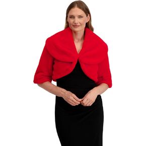 Laundry by Shelli Segal Women's Anita Shawl Faux Fur Jacket –shrug in Kuwait