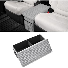 Car Seat Organizer Compatible with 2020-2024 2025 2026 Kia Telluride - Grey Backseat Box Console Organizer for Kia Telluride, Kids Toys Baby Supplies Dog Toys Snack Storage Bin Travel Accessories in Kuwait